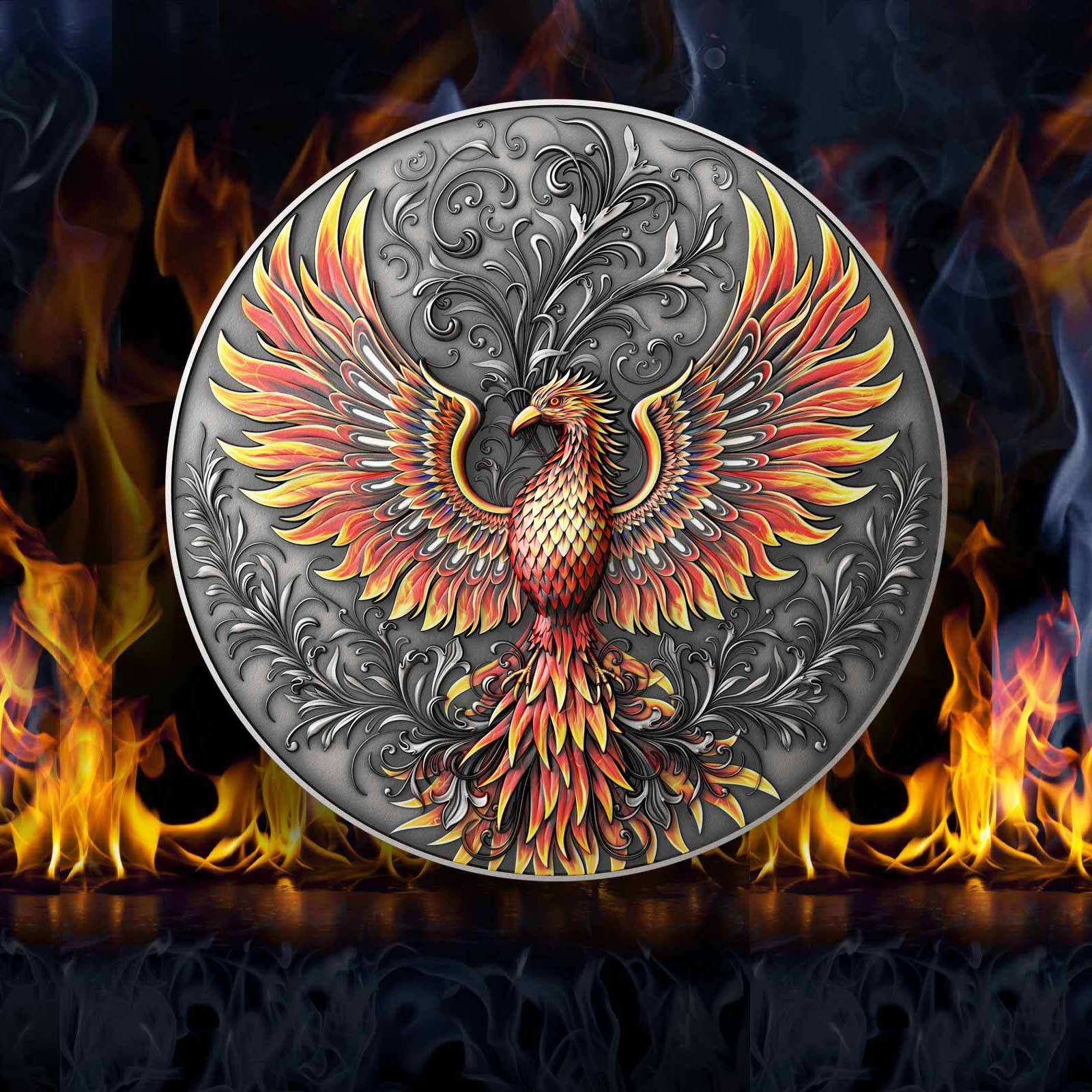Nouvelle Pièce D’argent PHOENIX 1 Oz 2 Dollars Niue 2023