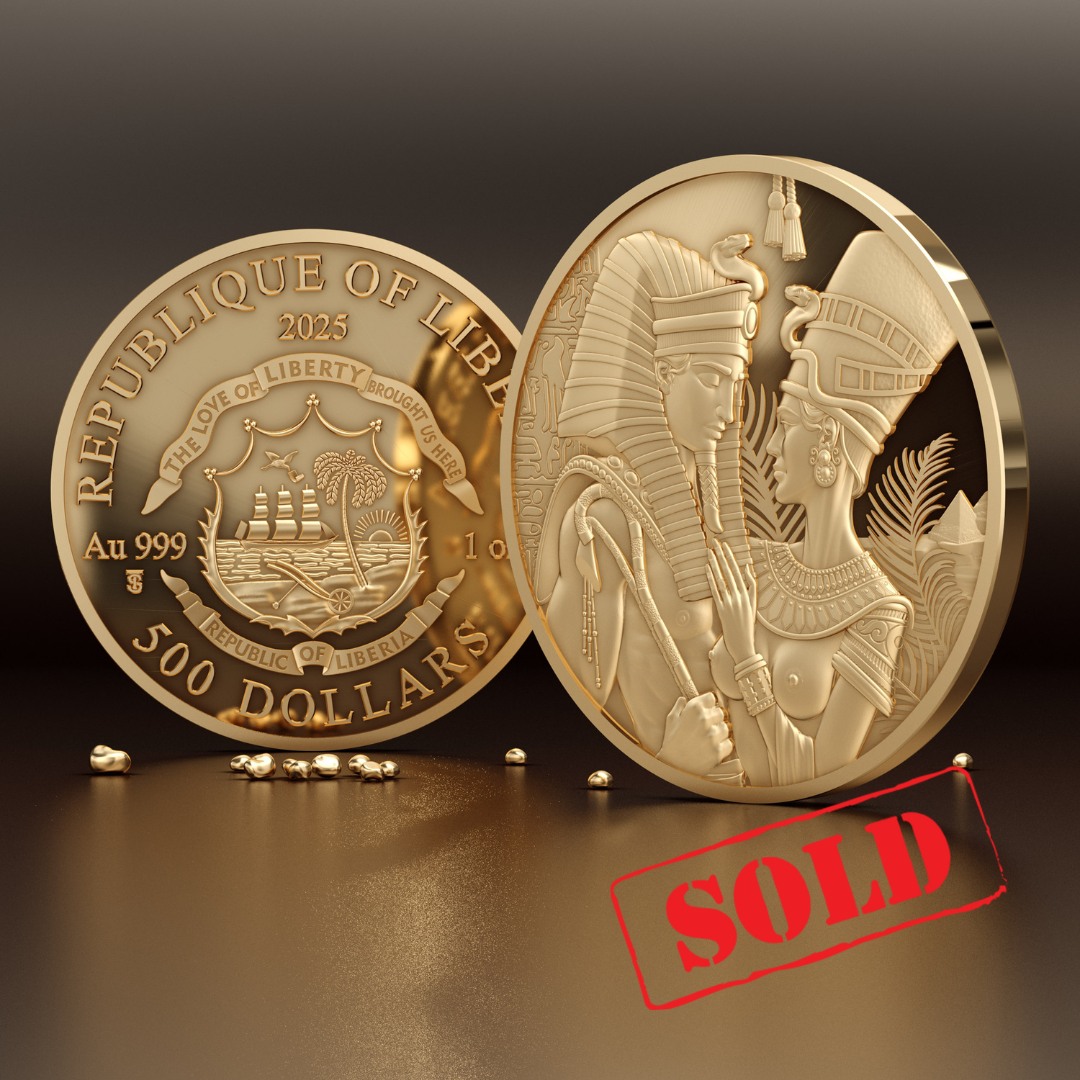 Amenhotep & Nefertiti 1 oz gold coin — sold out!