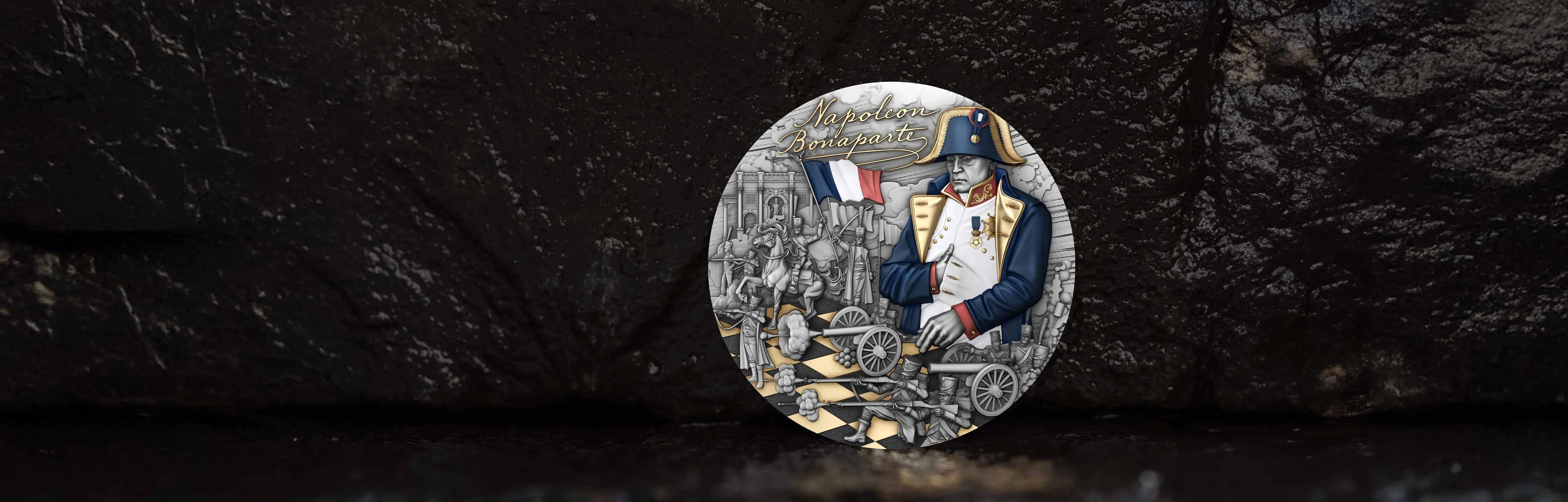 Napoleon Bonaparte 2 oz silver coin | Visionaries in History | T&S