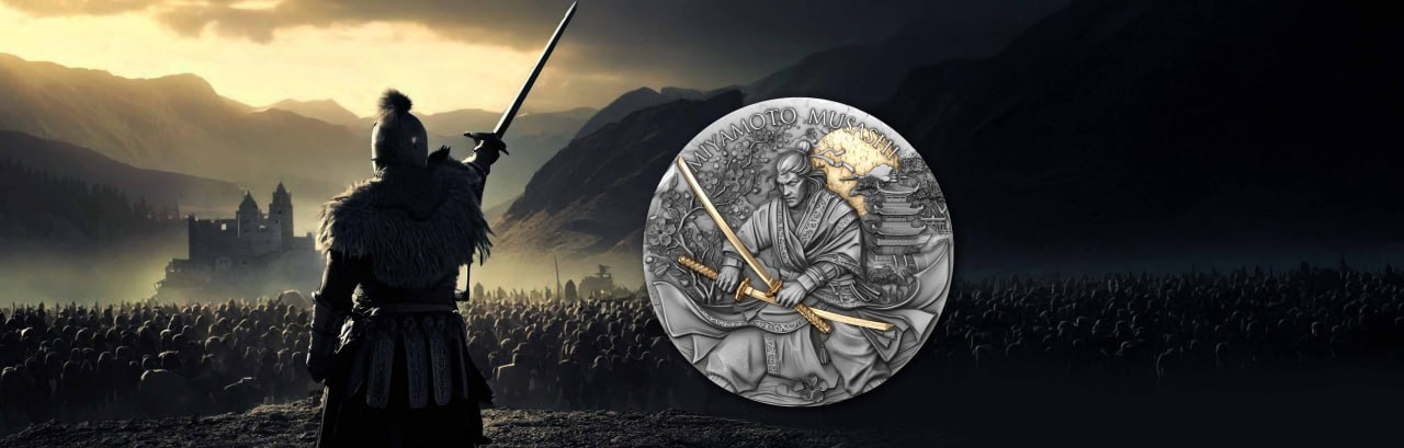 12th Legendary Warriors coin: Miyamoto Musashi