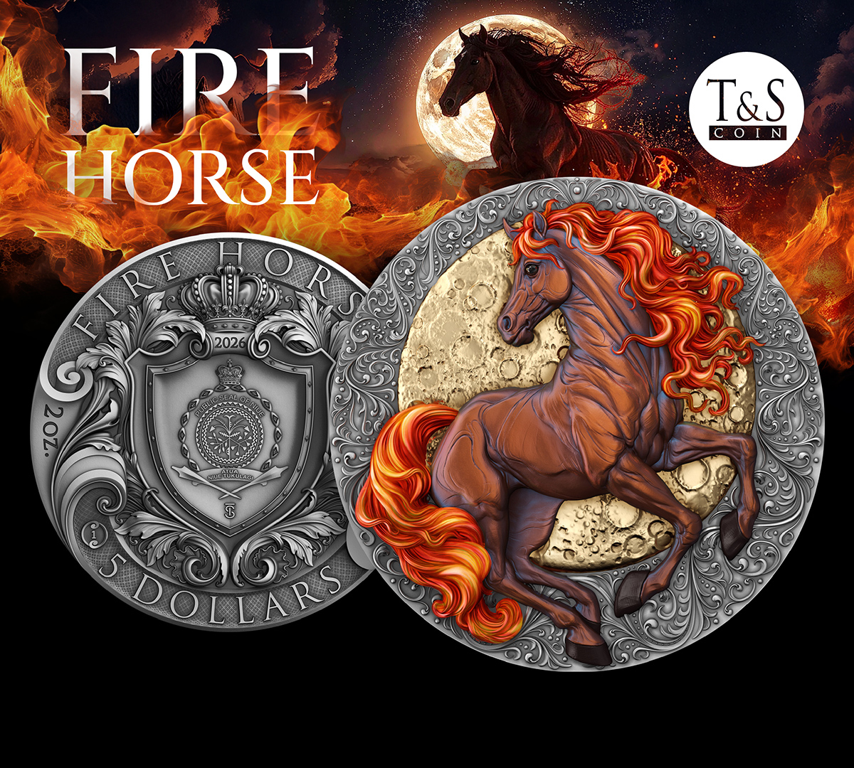 Fire Horse — the first coin of the Lunar Years series