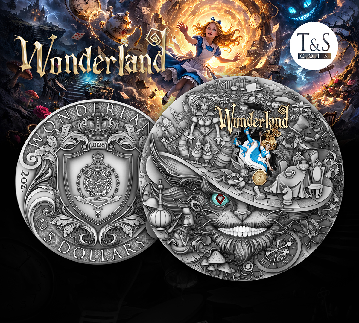 Wonderland — the second coin of the new World of Stories series