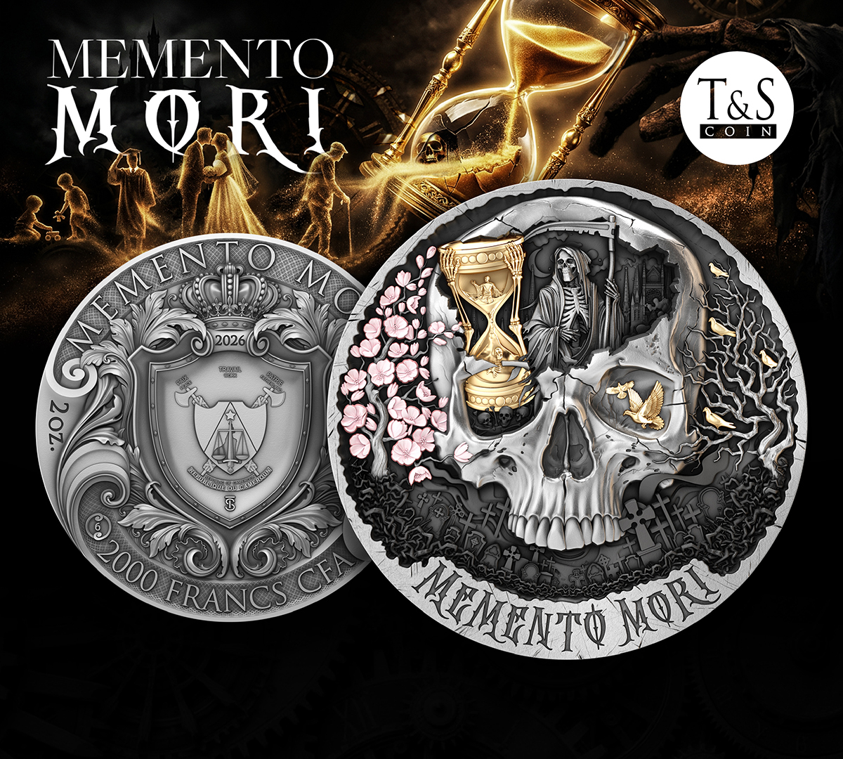 Memento Mori a new silver coin – reflection on the value of time