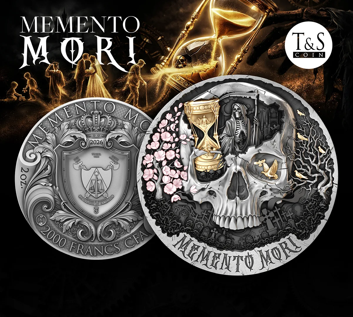Memento Mori a new silver coin – reflection on the value of time
