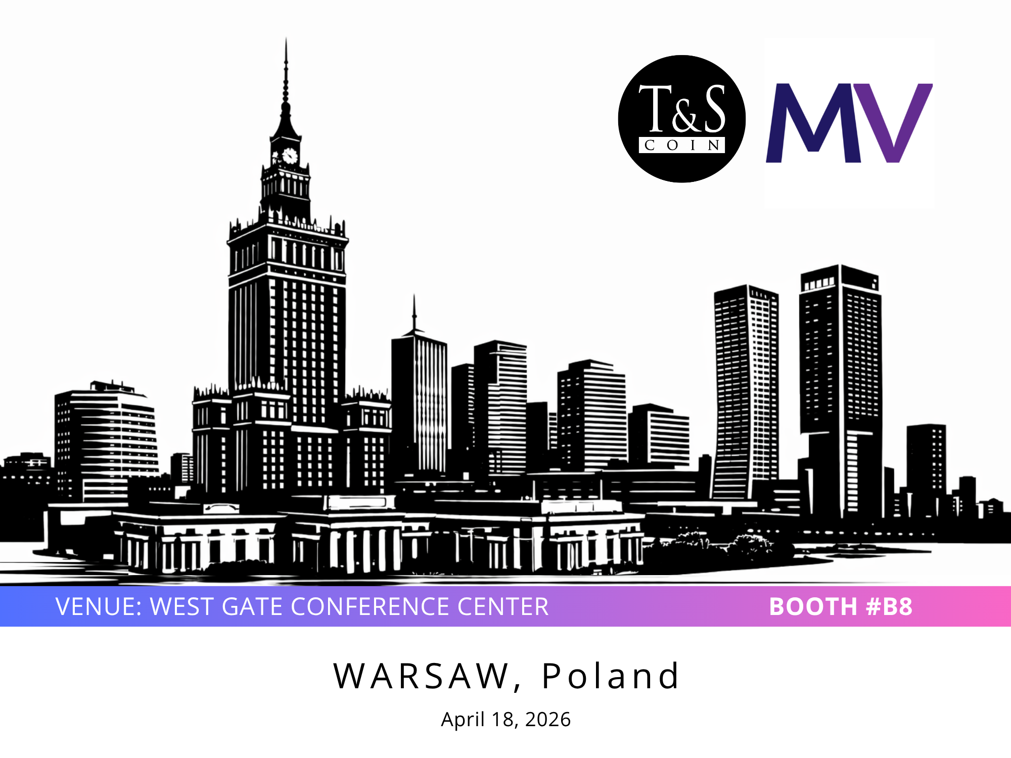 T&S Coin at the MetalVerse conference, Warsaw, Poland