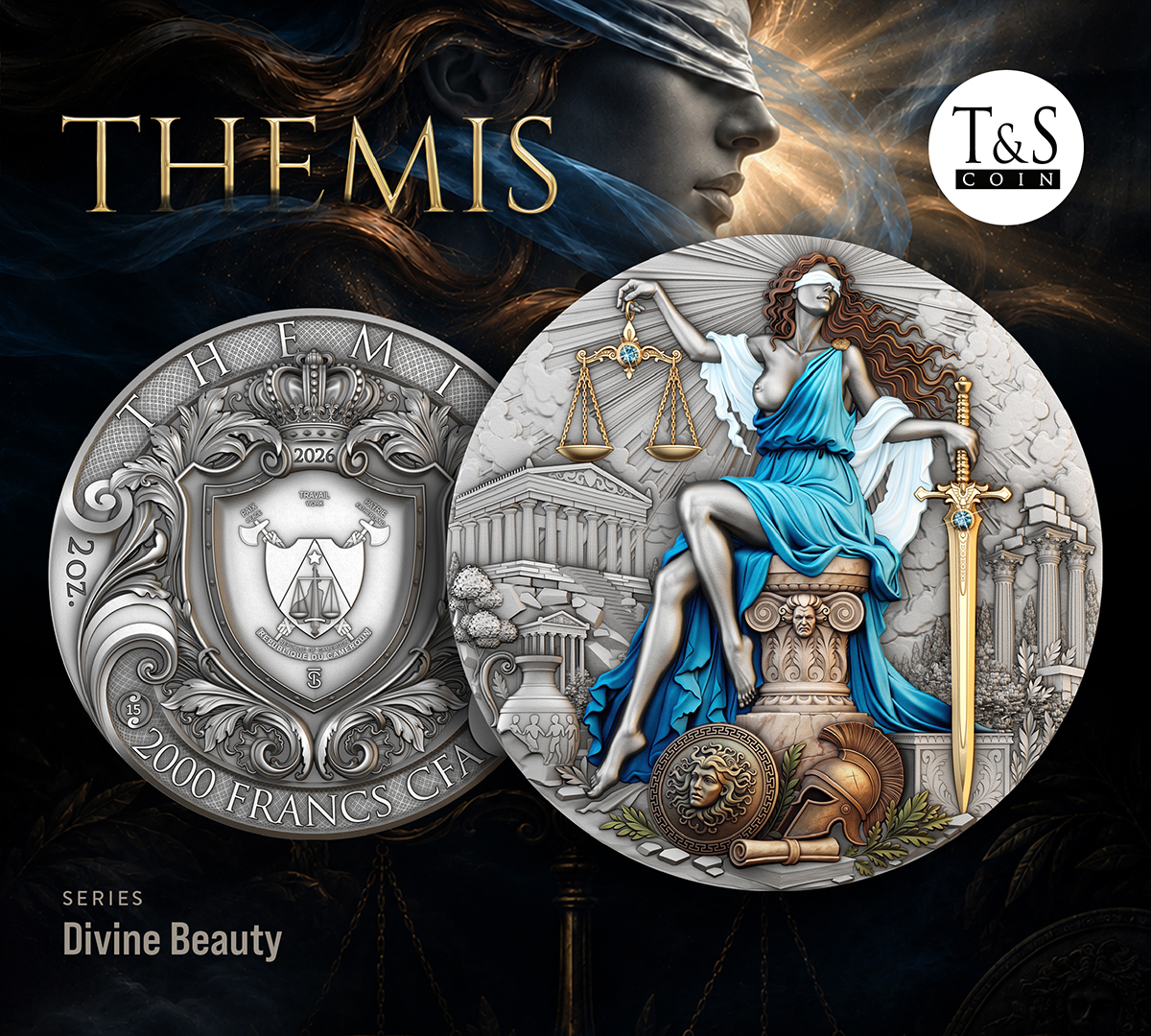 Themis: fourth coin in the Divine Beauty series